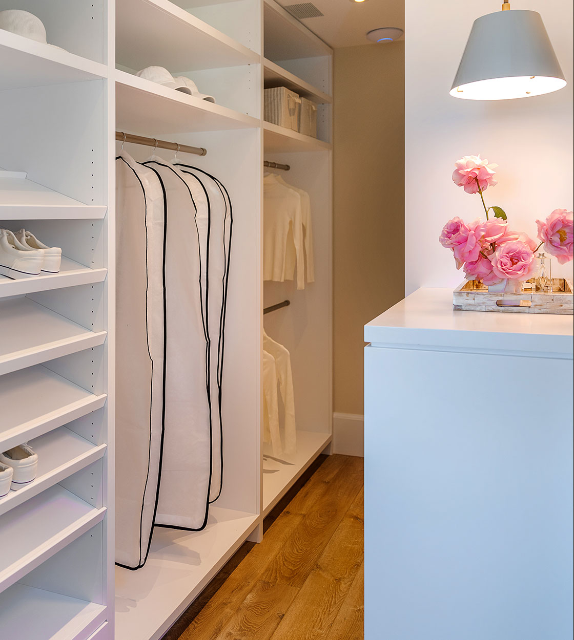 luxury home staging closet