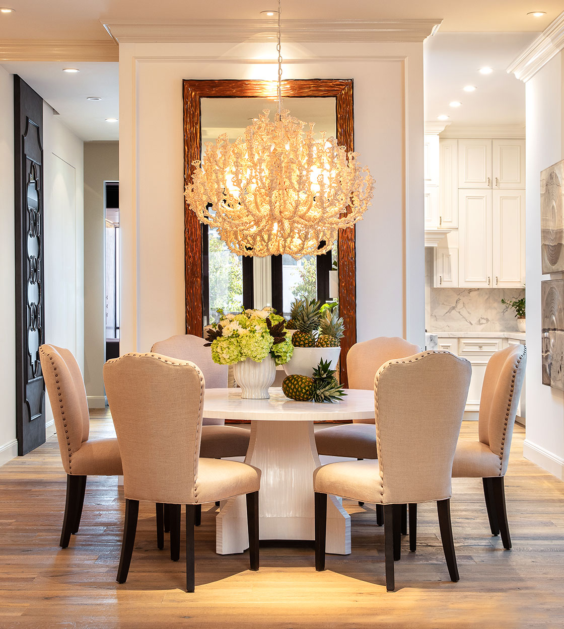 luxury home staging dining room