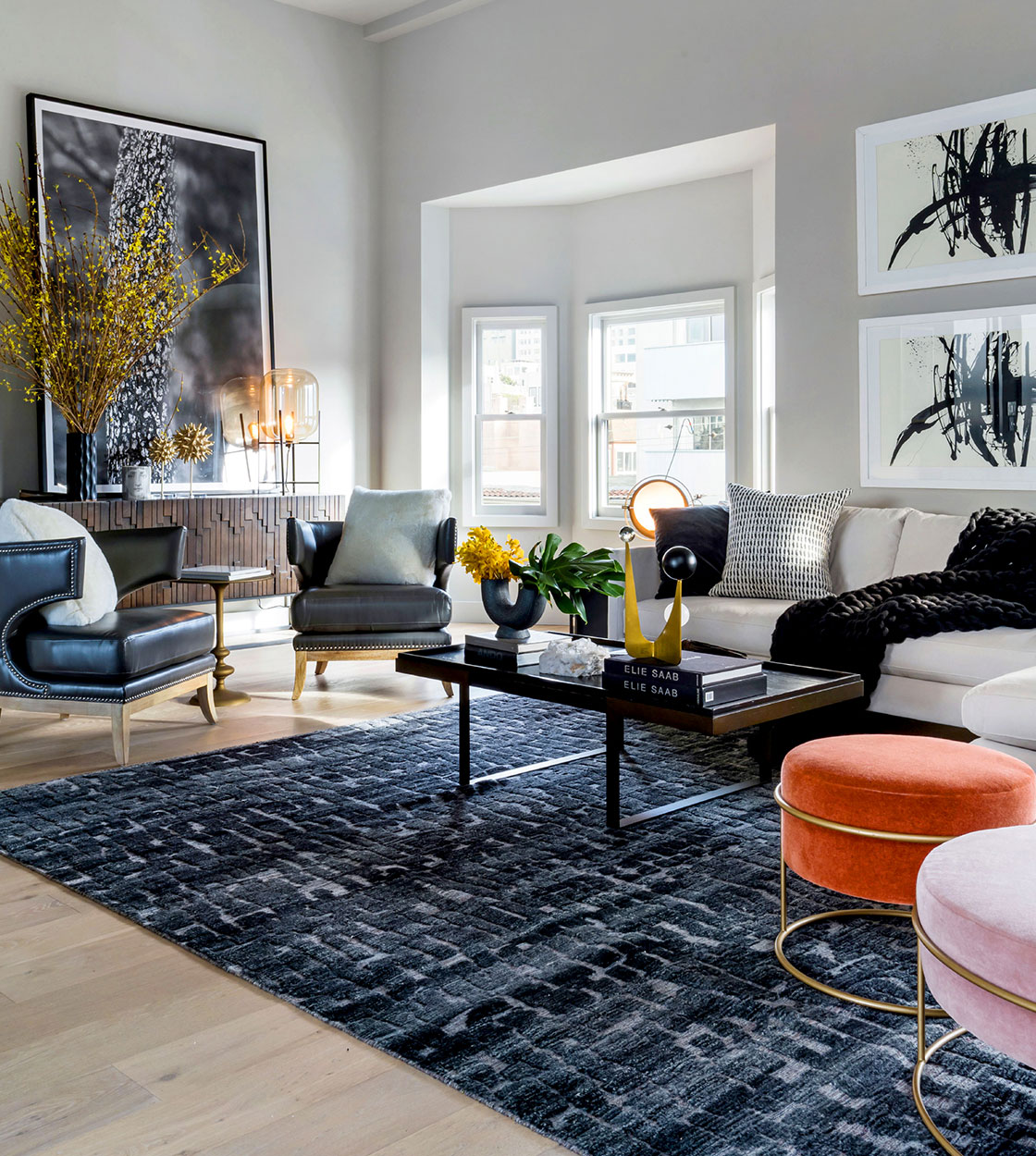 luxury home staging living room